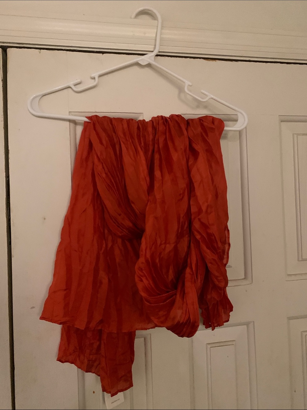 Vibrant Red Ellen Fisher Beautiful Scarf
